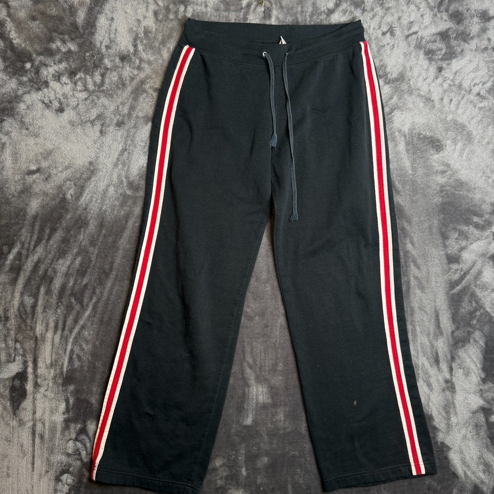 Vintage Y2k Body Code Black Sweatpants Red White Accent Size Medium